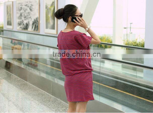 Exquisite Dolman Sleeve Tunic Tops Ladies Casual Dresses