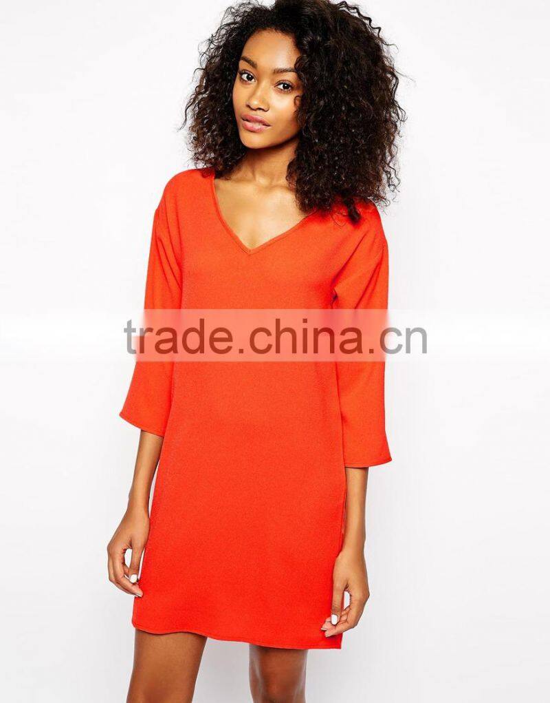 Chinese manufacturing Kimono Sleeve Vneck Dress 2014 wholesales