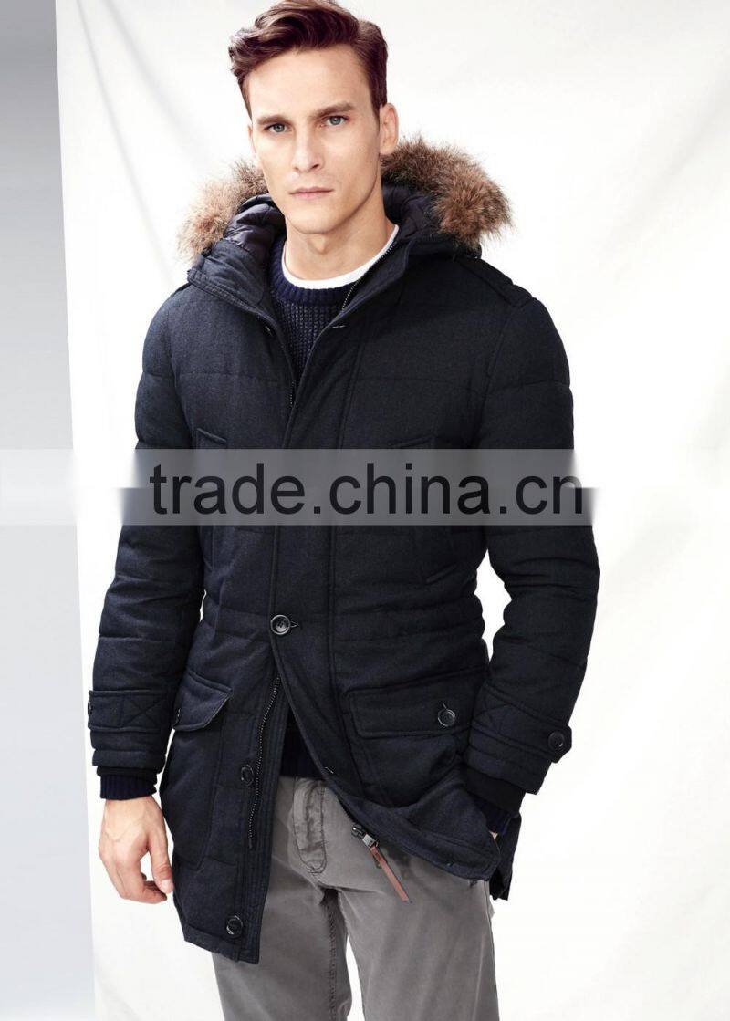 Nylon-blend feather down parka China products