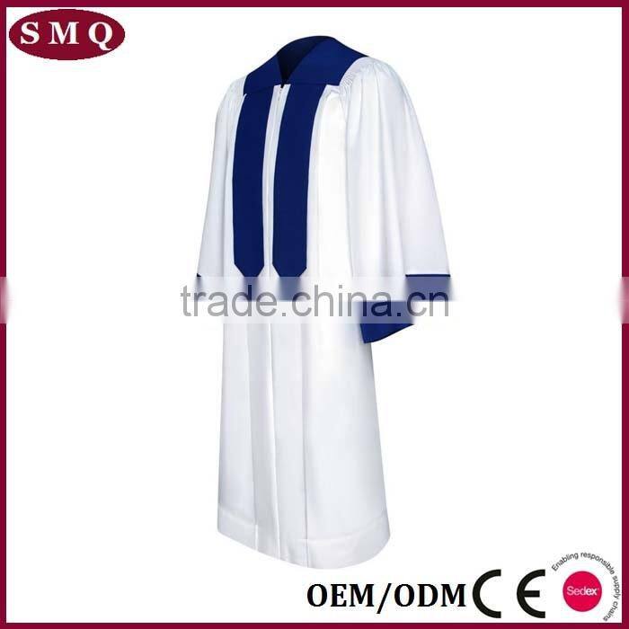 church vestment customize choir robe white wholsale Italy robe