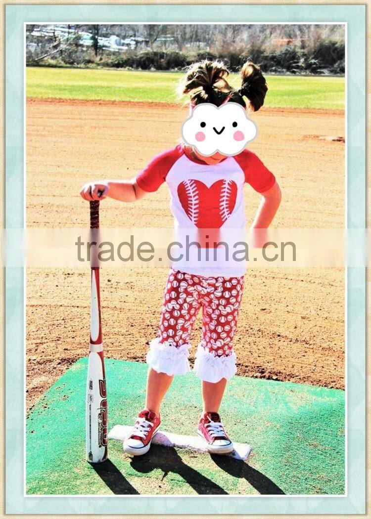 baseball girls clothing set 2017 girls boutique sets spring summer toddler girl spring boutique