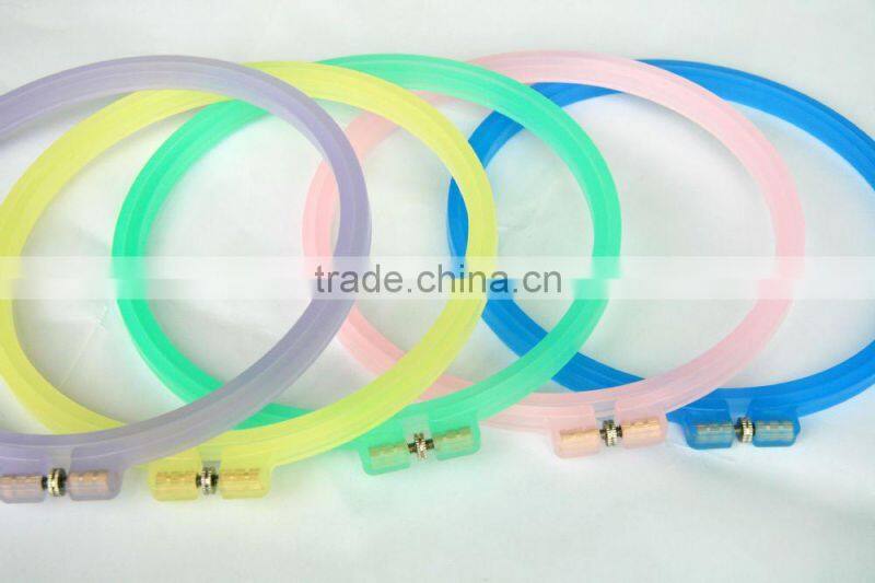 Embroidery hoops of different size for DIY craft lace embroidery