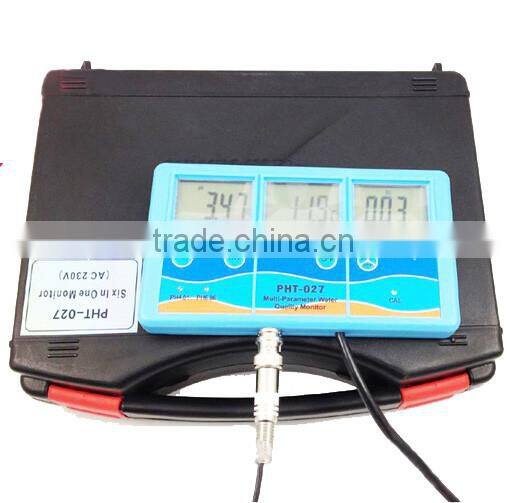 PHT-027 6in1 Multifunctional Water Quality Monitor pH/EC/TDS/CF/mV/Temp.Monitor,ATC,