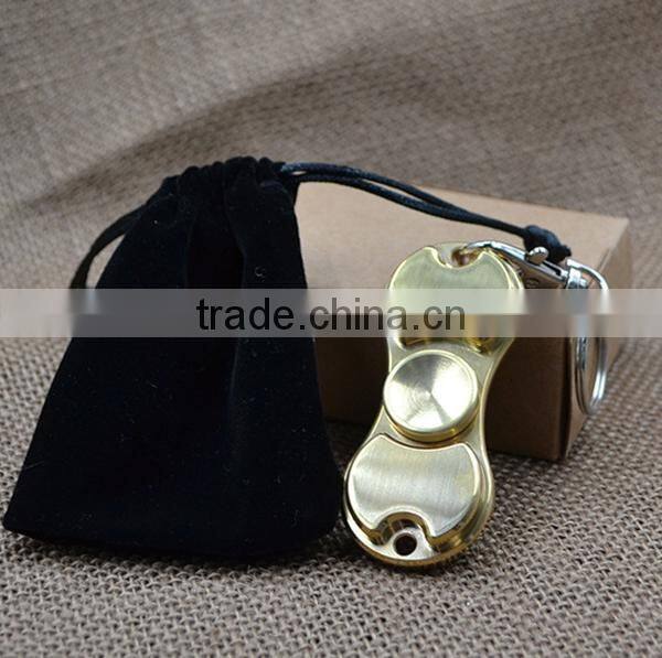 Relieve Stress Fidget Toy brass Fidget Spinner with full ceramic ZrO2 bearing