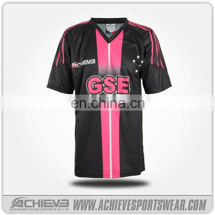 custom sublimation yellow blue soccer jersey, sublimation soccer jersey pink
