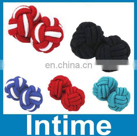 2013 multicolor silk knot cufflinks