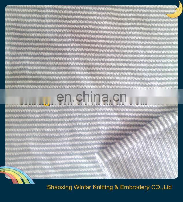single Jersey knitting yarn dyed rayon fabric wholesale for garment