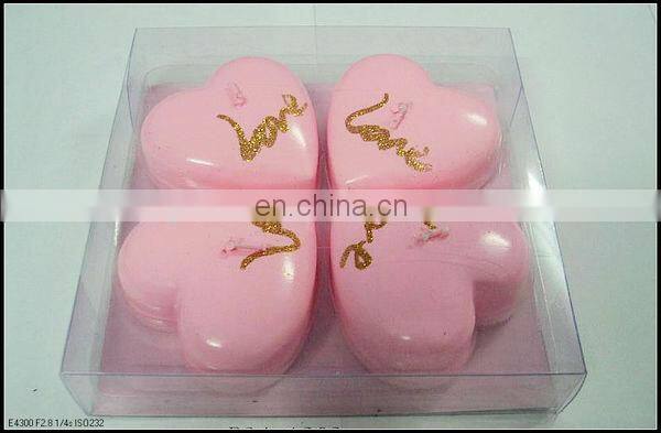 Pack of red and pink floating heart candles