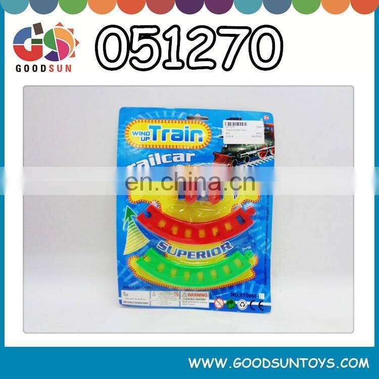 Promotional wind up toy train track set