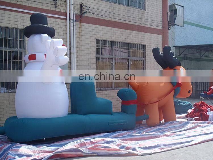 NEW Inflatable Christmas John Deere Model And Snow Man Decorations