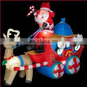 HI charming advrtising inflatable christmas old man christmas decoration santa claus for sale