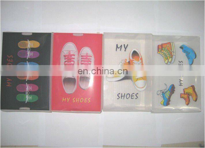 clear plastic shoe box with handle