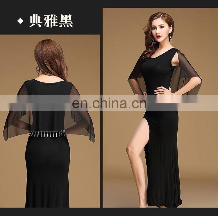 T-5158 Arabic modal long bellydance skirt with short pant set