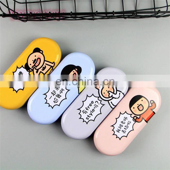 Italy top selling eyewear accessories wholesale personalized cartoon cute metal folding sun glasses cases box for girls