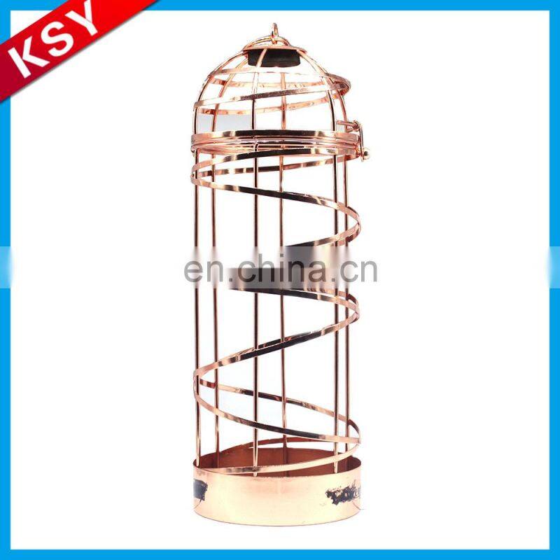 New Product Competitive Price Simple European-Style Antique Metal Artillery Type Wine Bottle Holder Rack