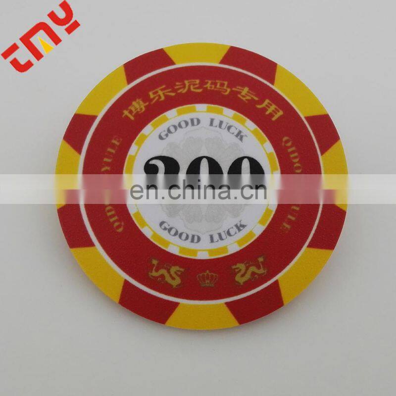 Hot Sale High Quality Plastic Jeton Printed Your Own Logo On Both Side