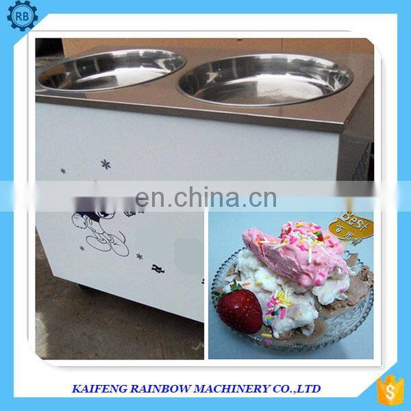 Stainless Steel Fried Ice Cream Roll Machine pan fried ice cream machine flat pan fried ice cream machine