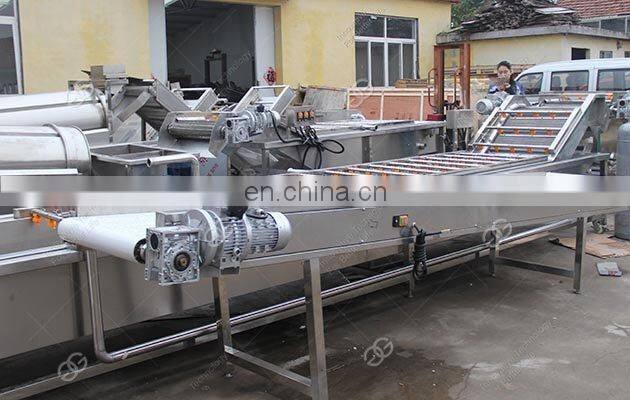 Hot Sale Full Automatic Fresh Frozen French Fries Production Line Pringle Potato Chips Making Machine For Sale