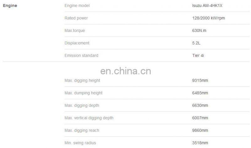 SANY 21.5 ton china crawler Excavator SY215C