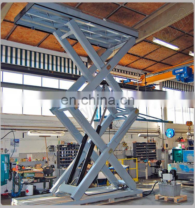 7LSJG Shandong SevenLift manual operation hydraulic workshop scissor lift table 2 ton
