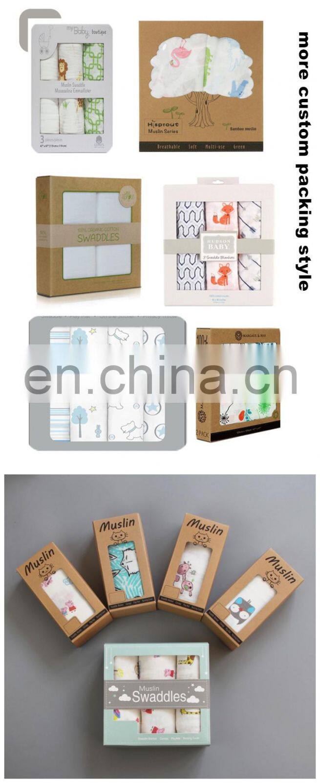 muslin super soft newborn swaddle bamboo organic cotton 2 layer cotton baby blanket
