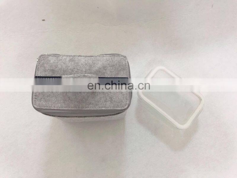 High Quality Felt Material Outdoor Picnic Lunch Bag