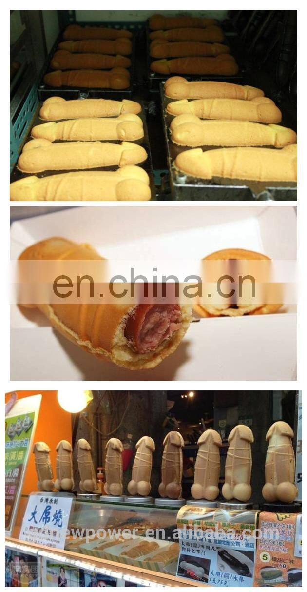 Taiwan carved burning,a piece of gayke,penis shape waffle for sale