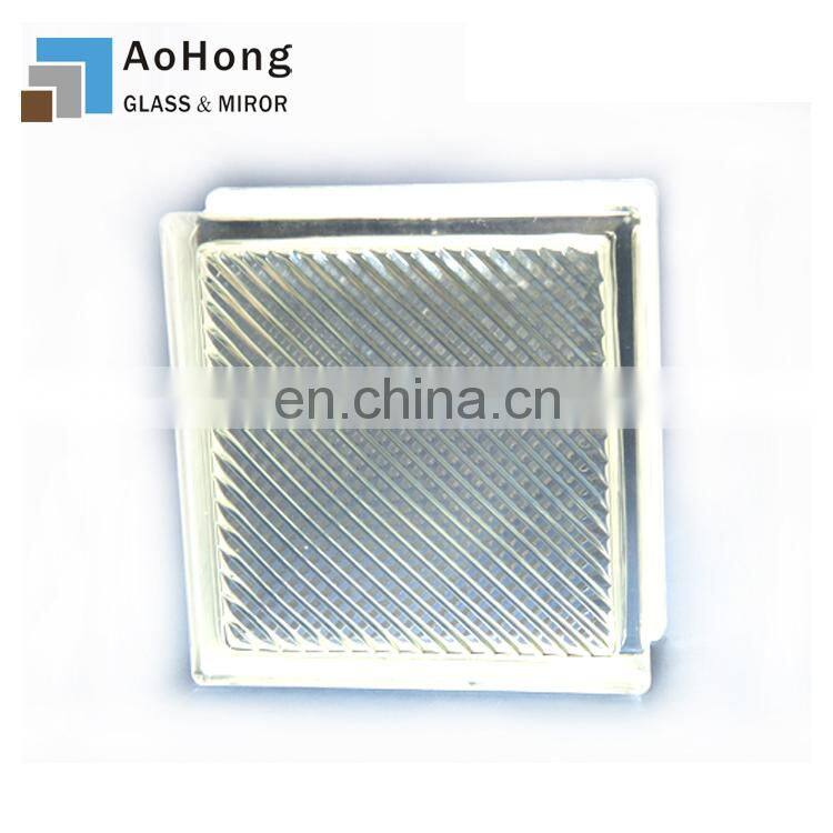 Clear Glass Block with Different Colour