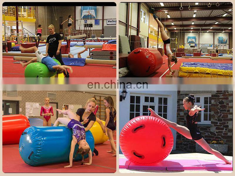 Wholesale Inflatable Tumbling Airtrack Air Roll Gymnastics Exercise Barrel Cylinder Mat Cheap Price Air Track Gym