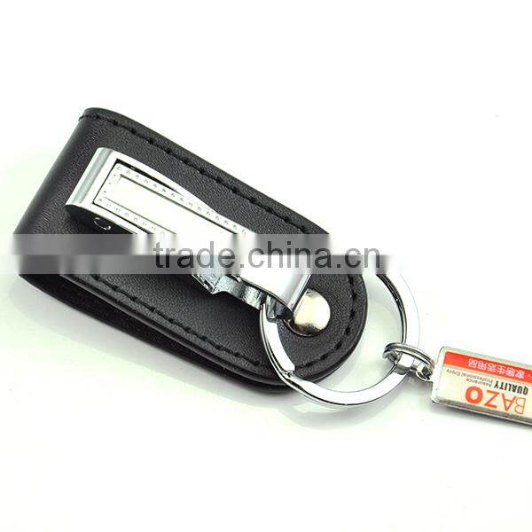 Pu zinc alloy key chain holder