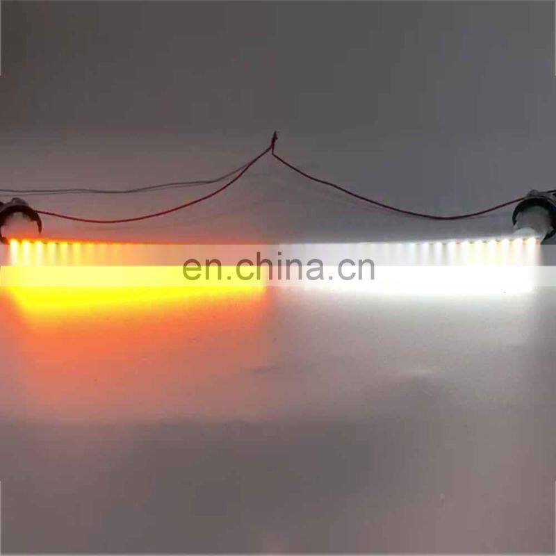 Carest 2PCS Car Dynamic turn signal light For Toyota Alphard Vellfire 20 Vellfire 30 LED DRL Daytime Running Light