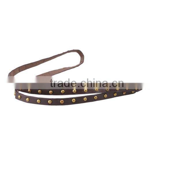 Leather key chain rope customized rivets leather key chain,leather custom key chain