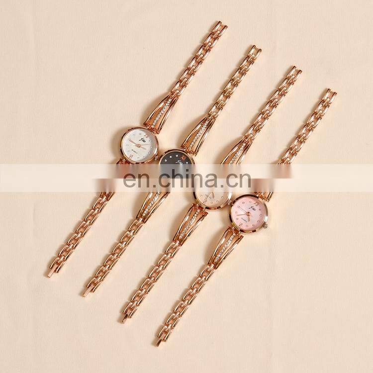 JW 3512 Guangzhou charm stainless steel quartz analog ladies diamond rose gold women watches