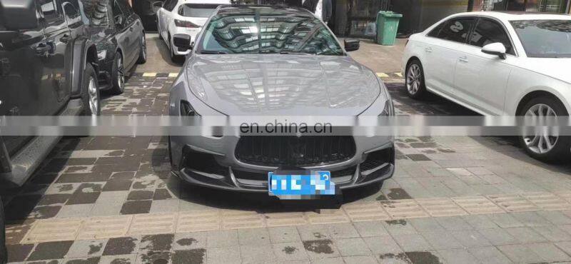 Runde Carbon Fiber Material For Maserati Ghibli Aspec Style Body Kit Front Lip Rear Lip Side Skirt Spoiler Hood Cover