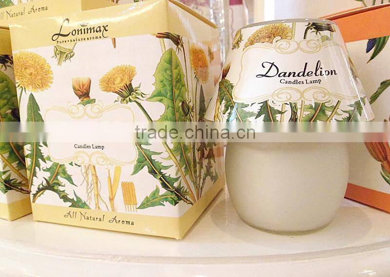 60g lamp shaped decorative scented candle home fragrance