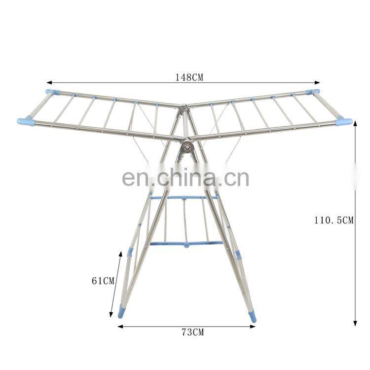 High grade stainless steel portable clothes rack special towel drying rack for beauty salon