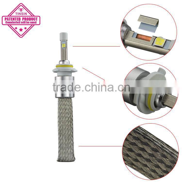 new products automobile 40W 4800lm H1 H3 H7 H8 H9 H11 9005 (HB3 H10 ) 9006 (HB4) 9012 led headlight red copper made in china