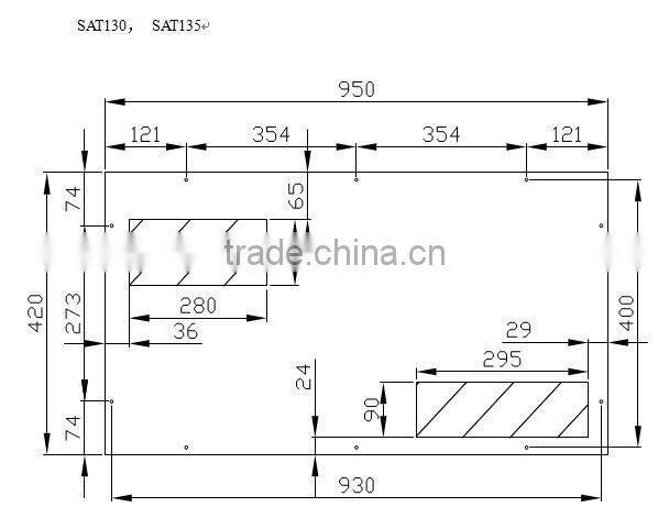 IP23 220VAC Top Mounted Industrial Electric Cabinet Air Conditioner for telecom cabinet general air conditioner