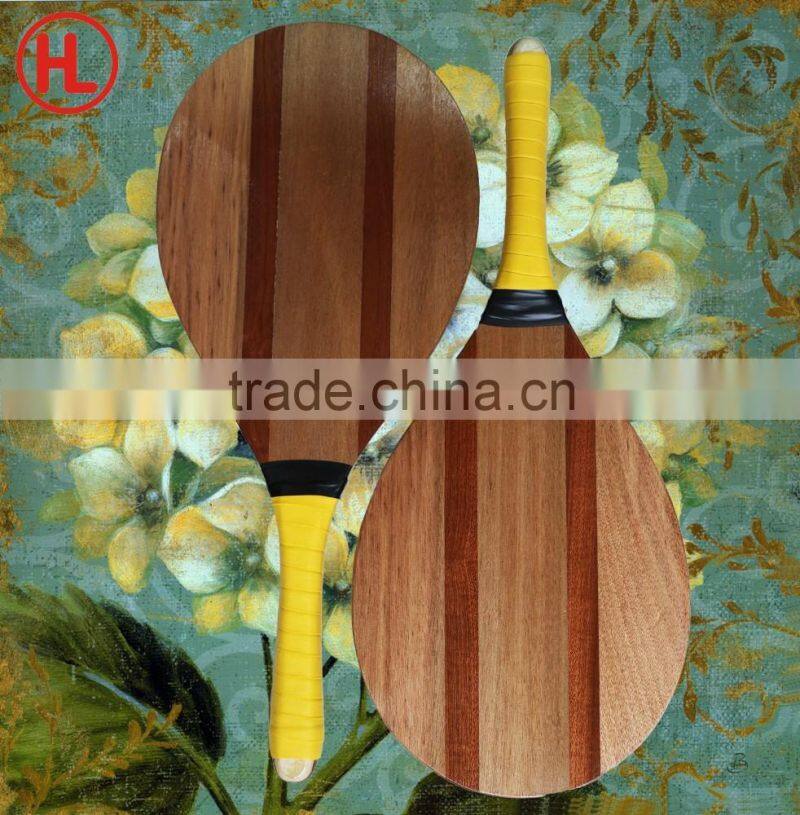 Frescobol game brand new panel solid wood beach tennis racket/beach bat/beach paddle