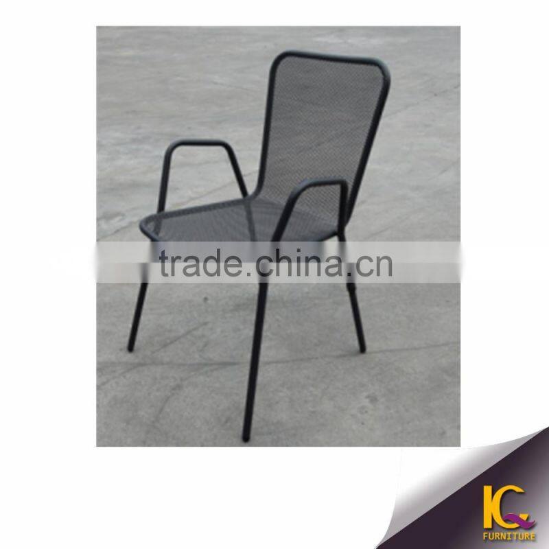 Outdoor indoor furniture OEM modern Chinese dining chair iron chair