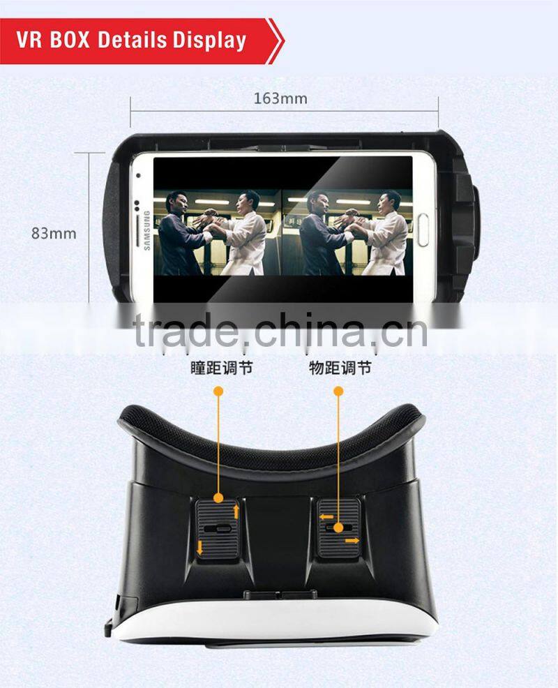 2016 new product Virtual Reality 3D glasses Headset for Smartphones