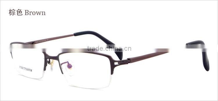 Custom made pure titanium half rim men glasses frames