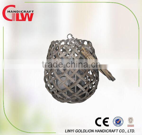 Garden wicker lantern