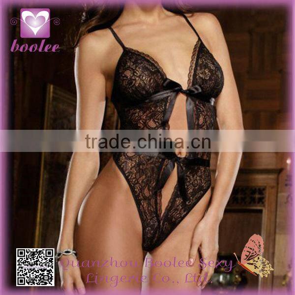China Manufacturer hot sale hot sexy girls open bust lingerie teddy