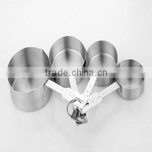 Stainless Steel Scale Wire or Plastic Handle 1/4 1/3 1/2 1 cup Measuring Jar Spoon Cup