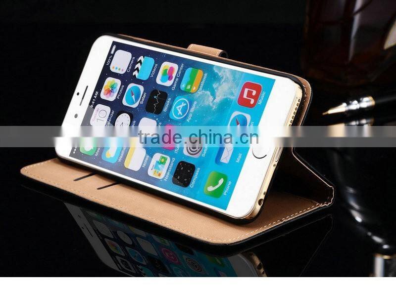 Cheap price personalized protective cell phone case leather bag for Iphone 6 6S