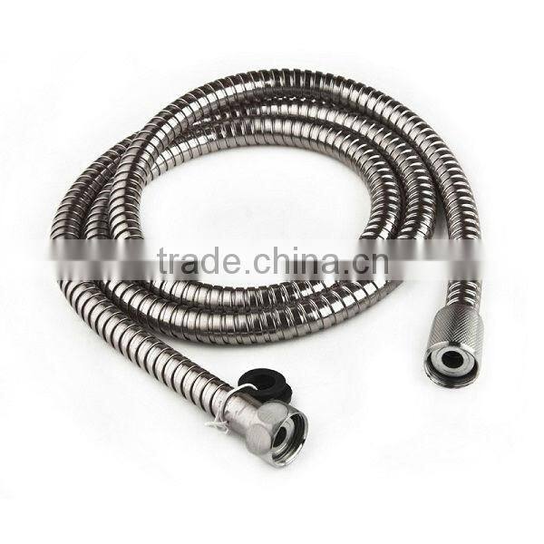 metallic double hook hand held shower hose