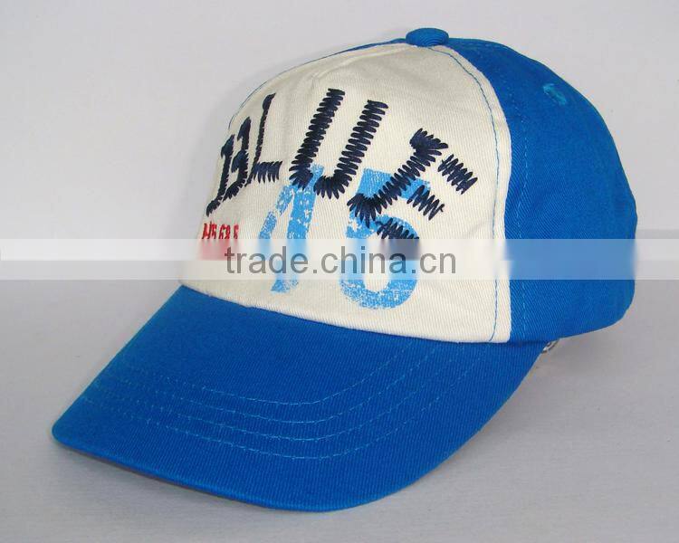 flat short brim 5 panel cap with printing logo