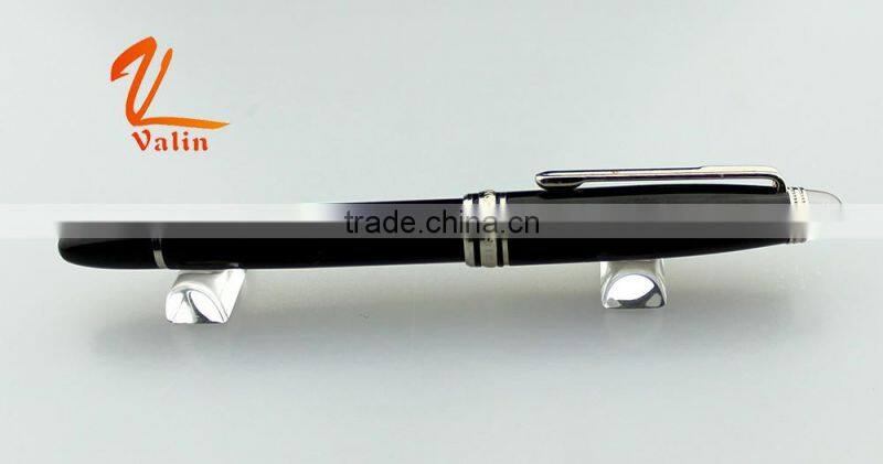 Diamond head black metal ball pen roller pen for promotional stationary