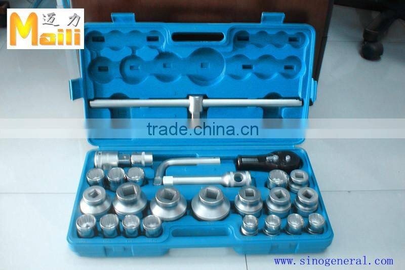 3/4" 1" DR. 26pcs ratchet socket wrench